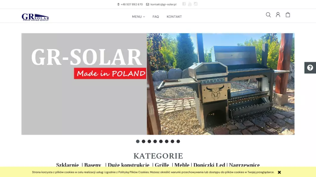 Producent szklarni ogrodowych GR-Solar - podgląd